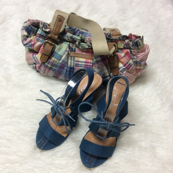 Betani Shoes - CUTE BETANI BLUE LACE UP SANDALS